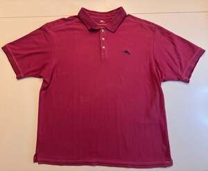 Tommy Bahama Emfielder Supima Cotton Blend Polo Shirt Pink XL